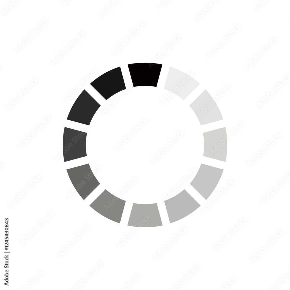 Fototapete loading bar progress icon .loading bar icons. website load bar vector icon set, circle loader collec