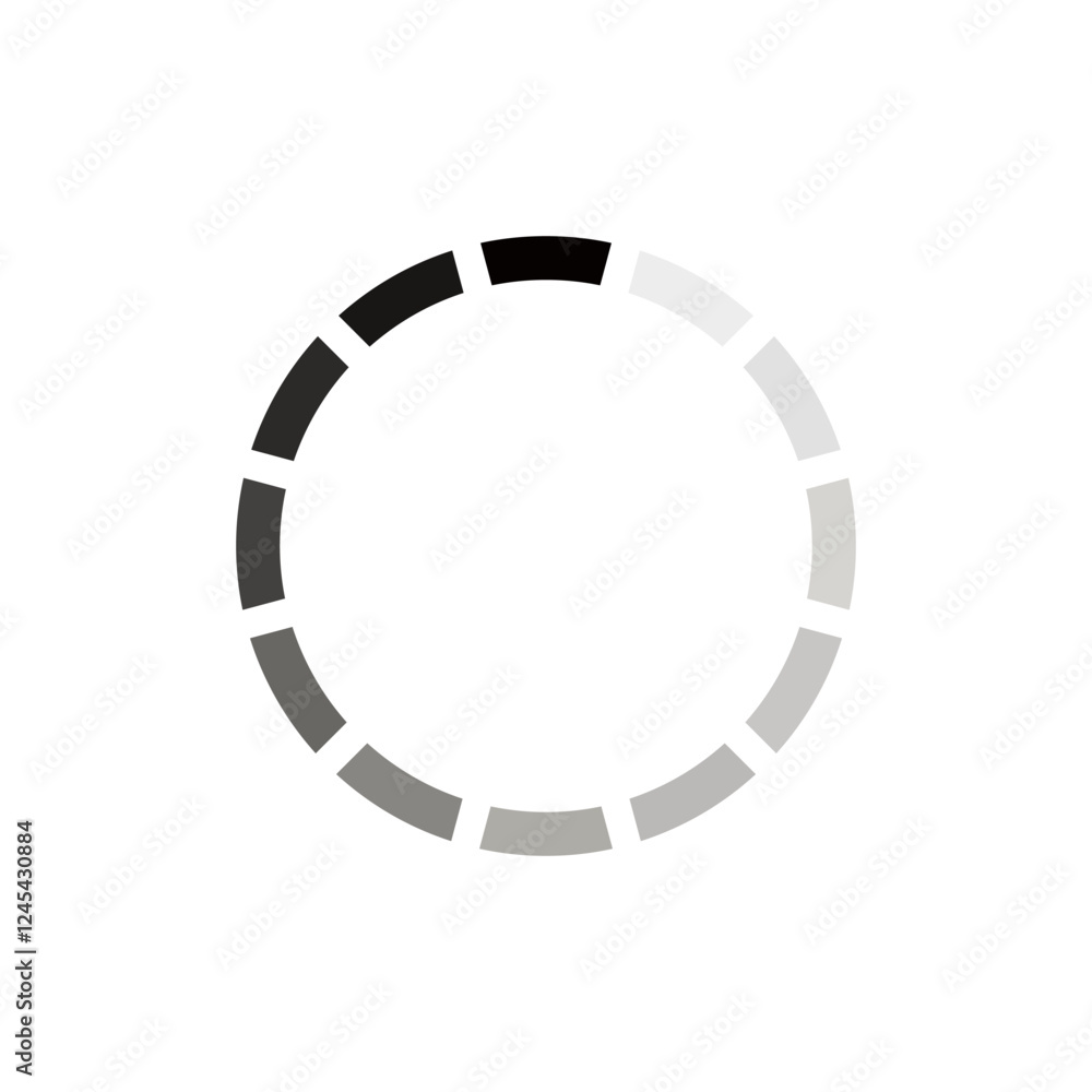 Fototapete loading bar progress icon .loading bar icons. website load bar vector icon set, circle loader collec