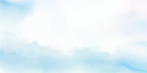 Subtle Sky Blue Aquarelle Watercolor Wash, Handcrafted with Fluid Brush Strokes on Wet White Paper, Creating a Gentle and Ethereal Texture, Perfect for a Calm and Serene Artistic Atmosphere.
