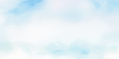 Gentle Sky Blue Aquarelle Brush Strokes Painted on Wet White Paper, Forming a Delicate Textured Surface that Evokes a Calm, Peaceful Feeling with a Soothing, Elegant Watercolor Effect.
