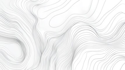 Pure white with thin black outlines of abstract patterns for a modern touch, copy and text space, 16:9