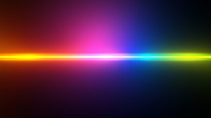 Fototapeta premium A color light effect that comes out from the top down, a line light, a glow effect, a light effect, there's a colorful gradient behind it, a feeling that comes out from the top down