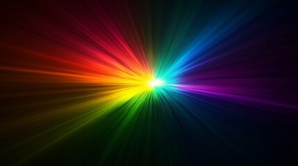 Fototapeta premium A color light effect that comes out from the top down, a line light, a glow effect, a light effect, there's a colorful gradient behind it, a feeling that comes out from the top down