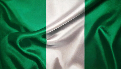 Obraz premium waving national flag of Nigeria