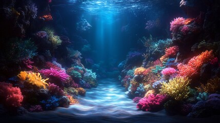 Vibrant Coral Reef Underwater Scene