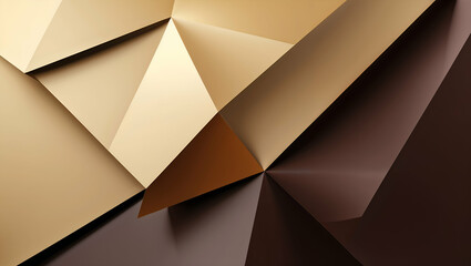 Golden Beige and Deep Brown Gradient Abstract Design with Smooth Transitions and Elegant Colors