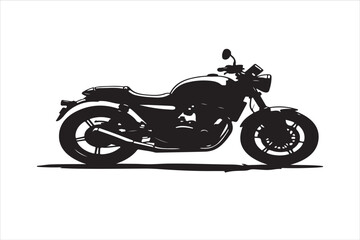Obraz premium sports motorbike, motorbike silhouette, black bike art, racing beast, speed demon, shadow rider, sleek machine, fast lane, adrenaline rush, dark rider, moto silhouette, two-wheel thunder, fierce bike,