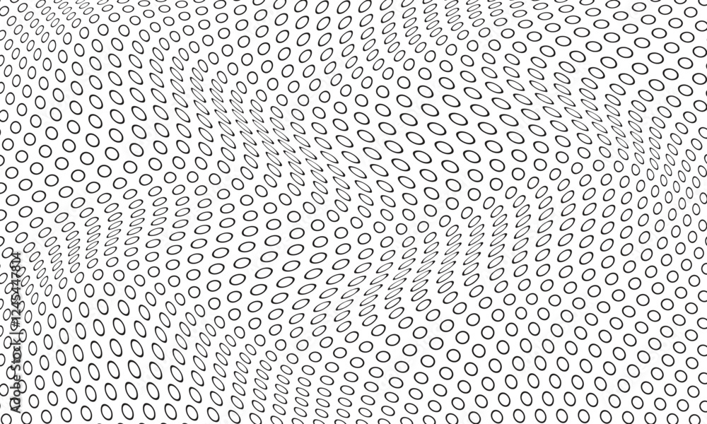 Aufkleber abstract simple outline dot wave pattern can be used background.