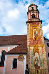 Fototapeta premium Parish Church of St Peter and Paul in Mittenwald - Germany