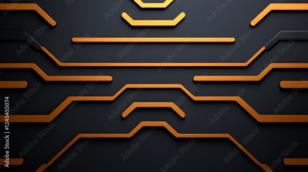 Poster abstract geometric pattern: a minimalist abstract design featuring a pattern of interlocking lines i
