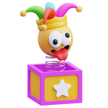 PNG 3D april fools day illustration isolated on a white background