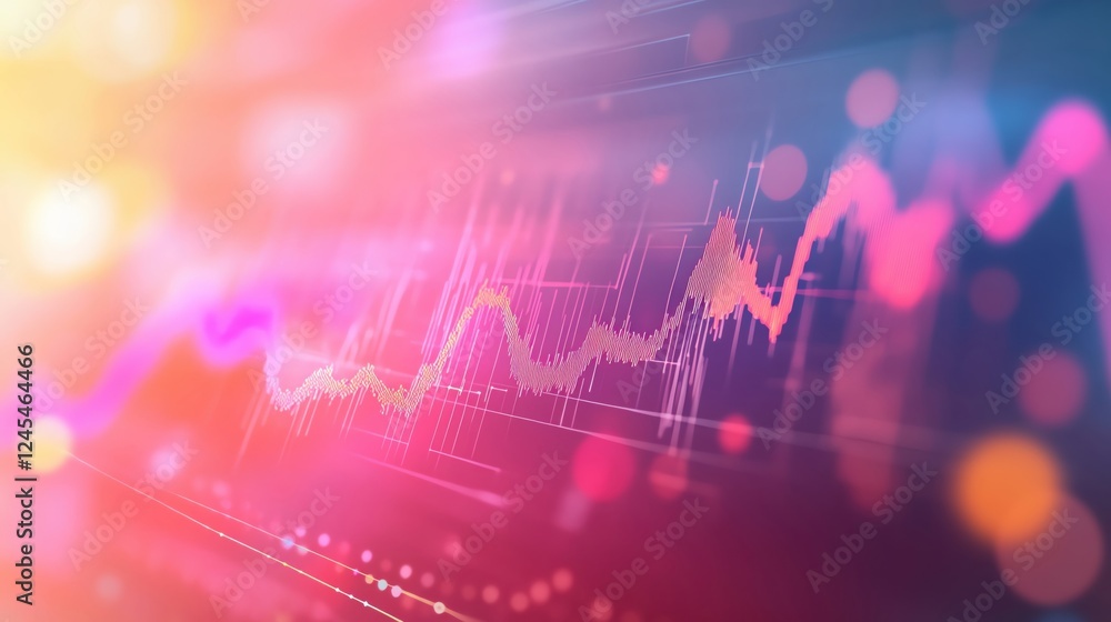 Aufkleber abstract technology background with data graphics
