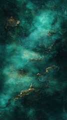 Obraz premium Teal nebula swirls, cosmic background, abstract art, phone wallpaper