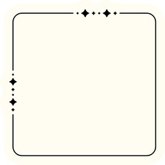 Aesthetic y2k text frame