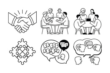 set of business man vector icons