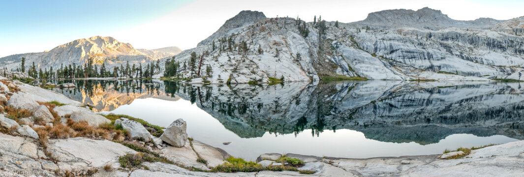 Lake Reflection Wilderness Pano Sq16