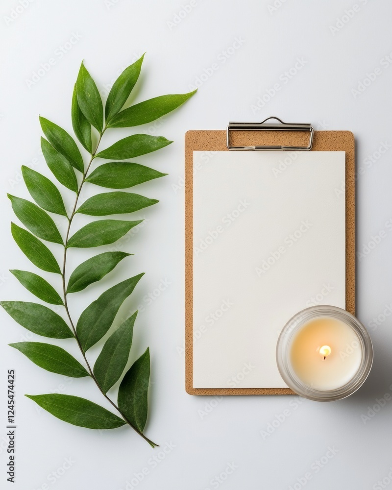 Poster Minimalist Safety Protocol Display Cork Clipboard with Checklist and Verification Icons on White - Compliance Content and Risk Management for Professional Environments
