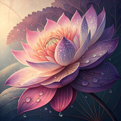 A flower with petals transitioning in a gradient of colors
