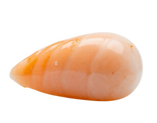 smoked sausage isolated on white