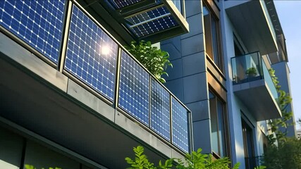 Innovative urban living: solar-powered balconies for sustainable city lifestyles