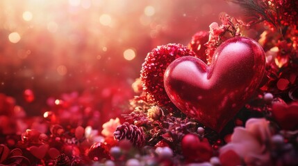 Valentines day sale background - Valentine's Day Concept.