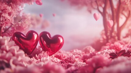 Valentines day sale background - Valentine's Day Concept.