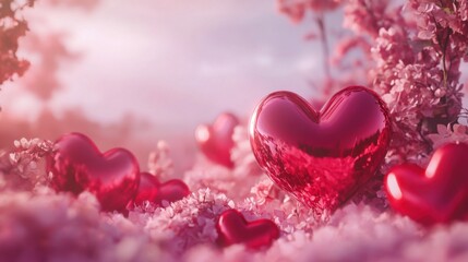 Valentines day sale background - Valentine's Day Concept.