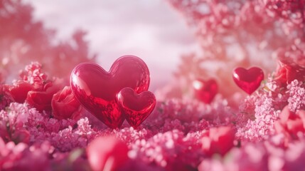 Valentines day sale background - Valentine's Day Concept.