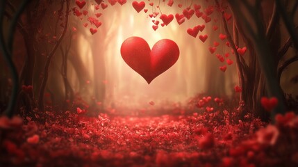 Valentines day sale background - Valentine's Day Concept.