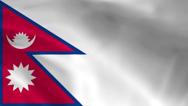 nepal country video stock footage, 4k animation flag edition best for your video opening or closing or another style, and suit for any condition about country