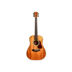 Obraz premium Classic acoustic guitar with a wooden body 