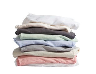 stack of clothes isolated