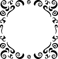 Ornamental decorative frame. Vector illustration.