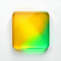 yellow square button on blue