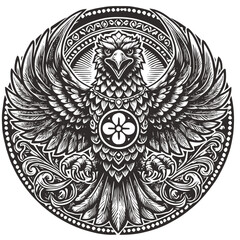 Fototapeta premium eagle tattoo design