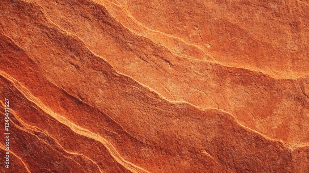 Poster detailed textured background of red rock surface with wavy patterns and natural earth tones for crea
