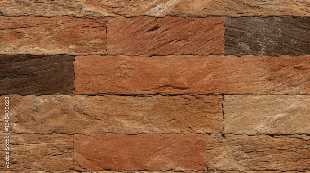 Poster textured rustic natural earthy stone wall with varied color patterns and unique stone arrangements f