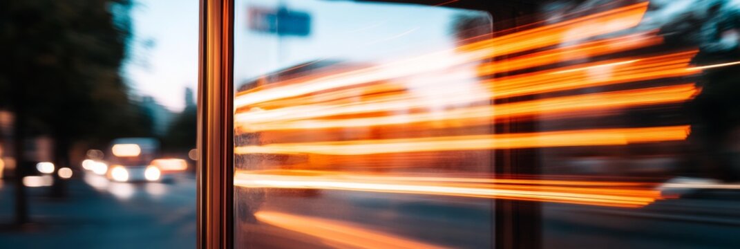 Urban Transit Design Modern Glass and Steel Bus Stop with Digital Display - Optimizing City Commutes and Accessible Transport for Sustainable Urban Living