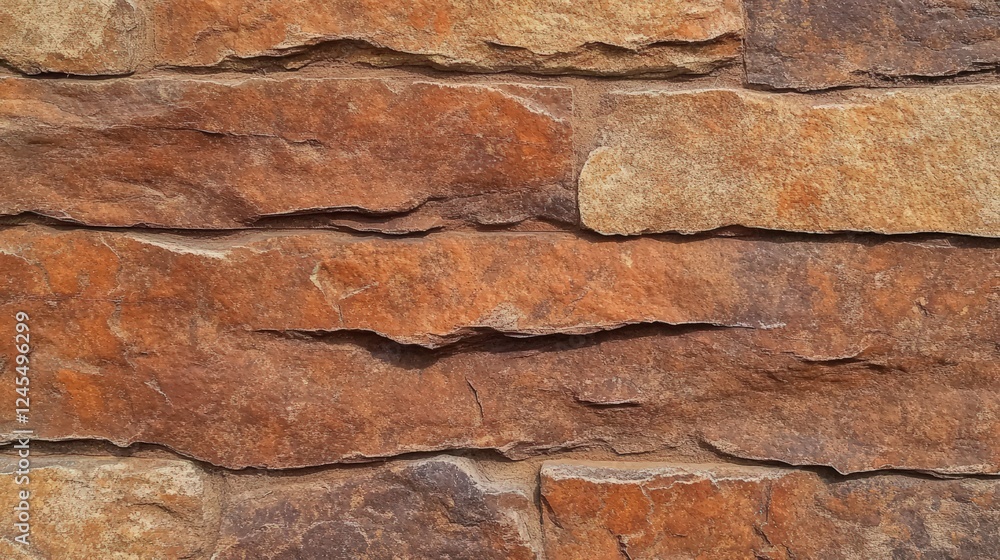 Poster rustic earthy textured stone wall background perfect for natural design and architecture projects, b