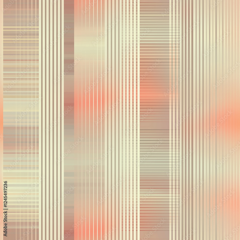 Poster abstract vertical lines with soft hues of beige and coral creating a modern, textured background.