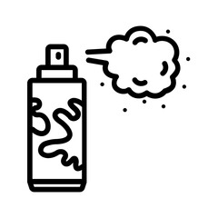 Vector black icon for Color spray bottle