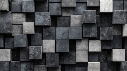 Grey stone cubes texture background