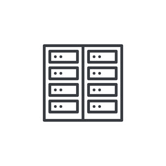 Server Hosting line icon