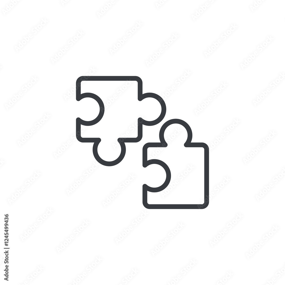 Poster api integration line icon