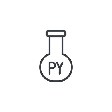 Python Flask line icon