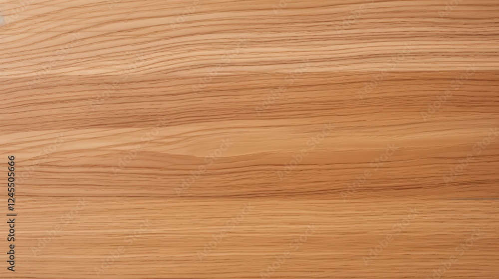 Poster close-up of the smooth surface of light wood with subtle grain patterns on a natural finish for text