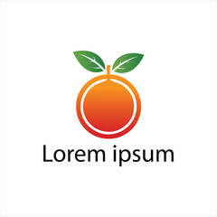 Orange House Logo Design - Creative Citrus Home Icon with Placeholder Text