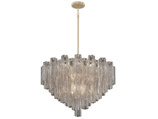 Addis 16 Light Chandelier - Elegant Lighting Fixture Against Black Background