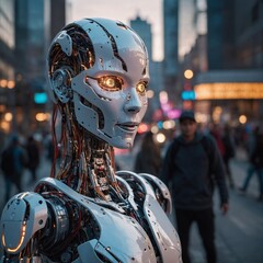 Leonardo_Kino_XL_A_futuristic_humanoid_AI_robot_with_glowing_c_0 