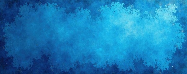 Obraz premium Mottled blue grunge texture with scattered splatters and drips, blue, organic